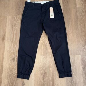 Levi's Men’s Stretch Chino Jogger Pants Black Size 33 X 30 New